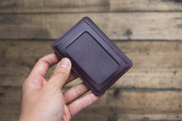 13 COULEURS - Portefeuille en cuir Buttero avec fenêtre et porte-cartes