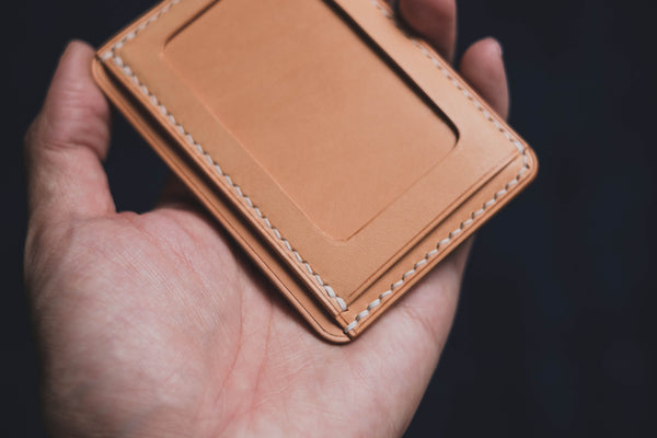 13 COULEURS - Portefeuille en cuir Buttero avec fenêtre et porte-cartes