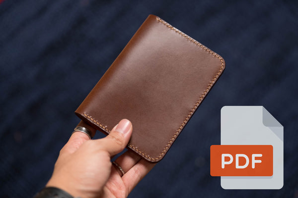 Reisepasshülle, Reisepasshülle PDF-Vorlagenset Nr. 19 - Digitales Lederverarbeitungsmuster - A4 & Letter Size