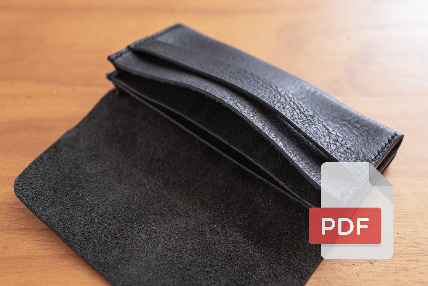 Modèle PDF pour pochette de montre double en cuir n° 28 - Patron numérique pour maroquinerie - Formats A4 et Lettre