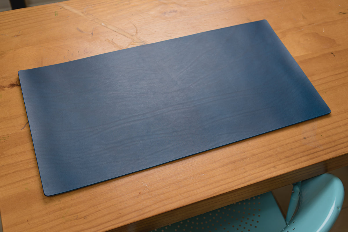 Milwaukee Leather Desk Pad - Blue