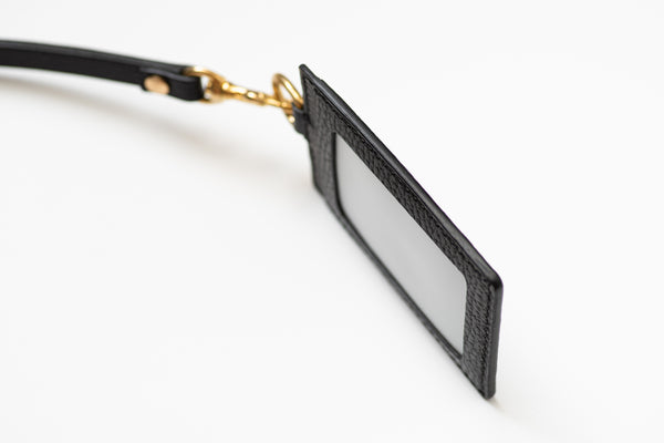 8 COLORS - Black Dollaro Leather Badge Card Holder - Eternal Leather Goods