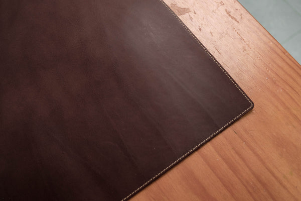 13 COULEURS - Bureau/clavier et tapis de souris en cuir Buttero cousu