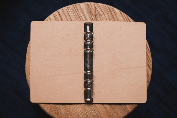 Couverture de classeur en cuir caramel Buttero avec fermeture élastique pour Filofax