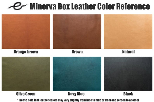 6 COLORS - A6/Hobonichi/Midori MD Natural Pebbled Leather Trifold Notebook Cover