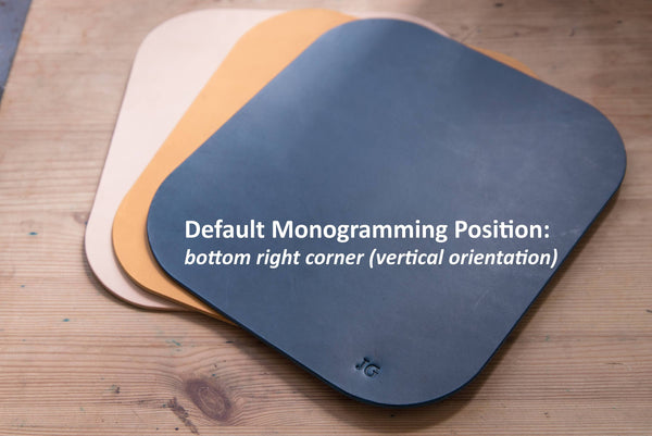 12 COLORS - Caramel Buttero Leather Mouse Pad - Eternal Leather Goods