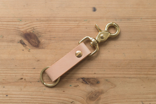 Natural Leather Key holder with Trigger Snap