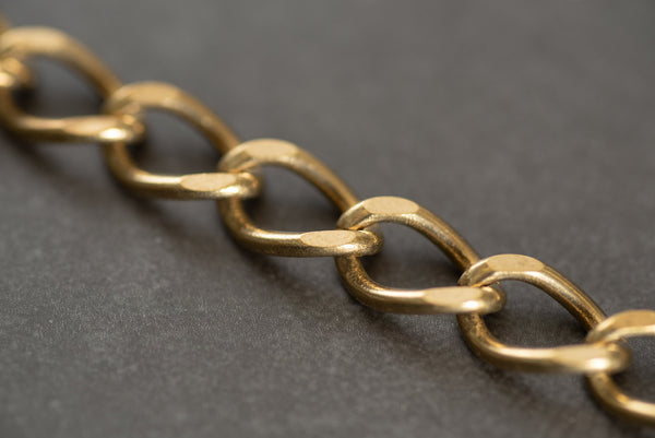 Solid Brass Wallet Chain with Trigger Snap