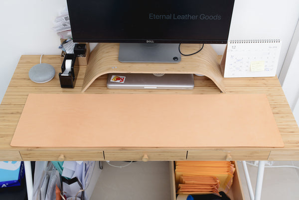 Natural Leather Desk / Keyboard & Mouse Pad