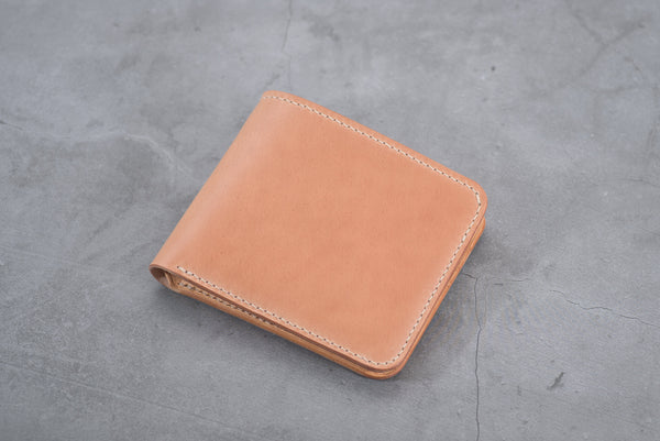 7 COLORS - 6-Slot Natural Shell Cordovan & Natural Leather Billfold Wallet