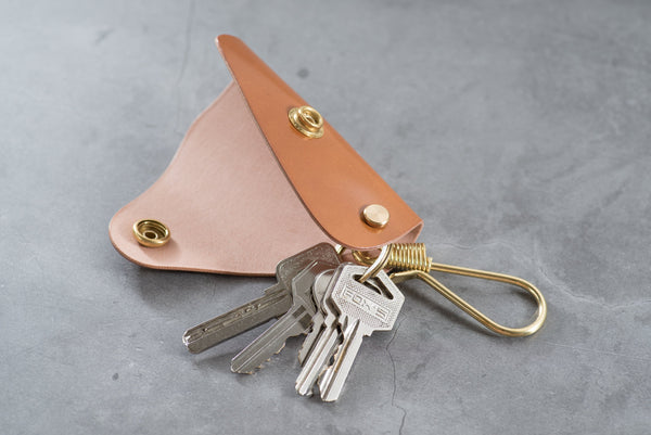 7 COLORS - Whiskey Shell Cordovan Leather Key Case