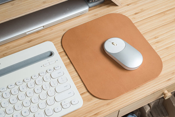Caramel Buttero Leather Mouse Pad - Eternal Leather Goods