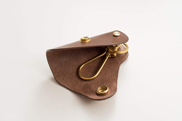 12 COLORS - Brown Buttero Leather Key Case - Eternal Leather Goods