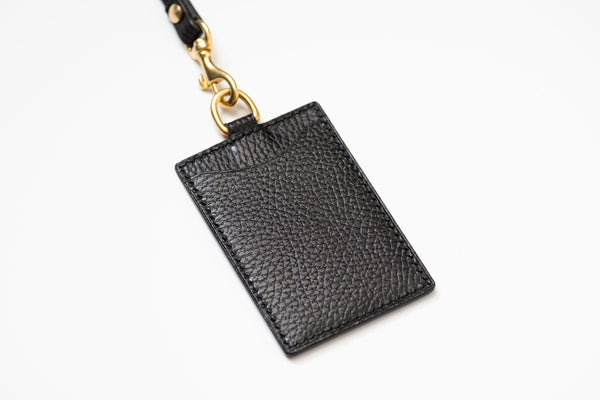 8 COLORS - Black Dollaro Leather Badge Card Holder - Eternal Leather Goods