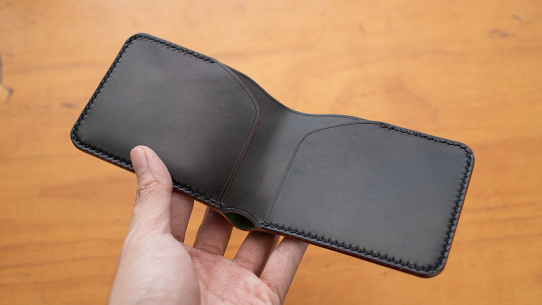 Making a Minimalist Bifold Wallet from Horween Shell Cordovan Leather - Eternal Leather Goods