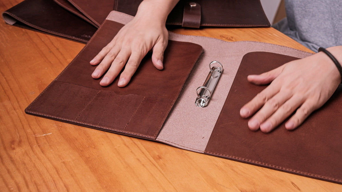 Making an A4 Leather Binder - Eternal Leather Goods