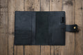 6 COULEURS - Couverture de carnet B6/Stalogy en cuir grainé naturel avec fermeture à pression et emplacements pour cartes