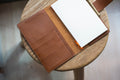 6 FARBEN - B6 Slim/Midori MD/Nanami Cafe Note/Common Planner Druckknopfverschluss, genarbtes Leder, Notizbuch-Folio-Cover mit Kartenfächern