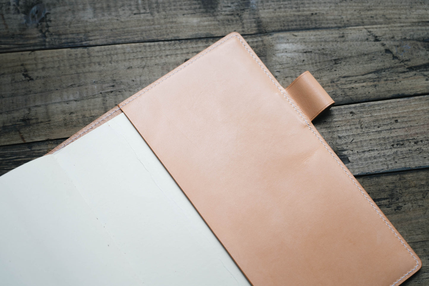 13 COULEURS - Couverture de carnet en cuir A5/Hobonichi Cousin/Seven Seas Buttero avec passants pour stylos emboîtables