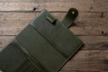 6 COLORS - Lined B6 Slim/Midori MD/Nanami Cafe Note/Common Planner Snap Closure Pebbled Leather Notebook Folio Cover with Card Slots