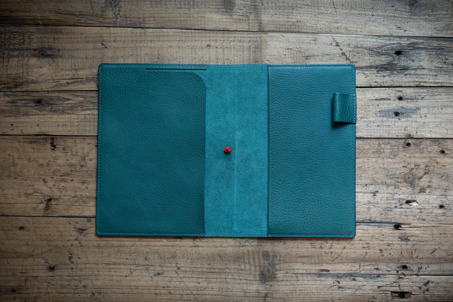 6 COLORS - B6/Stalogy Elastic Closure Pebbled Leather Notebook Cover