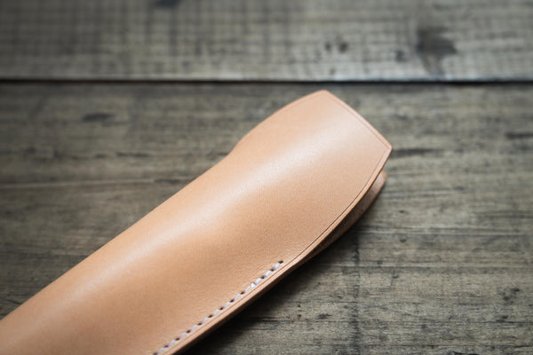 Stifthülle in voller Größe aus Naturleder