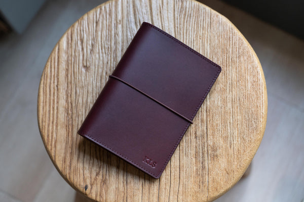 13 COLORS - A6/Hobonichi/Midori MD Buttero Leather Elastic Closure Notebook Cover