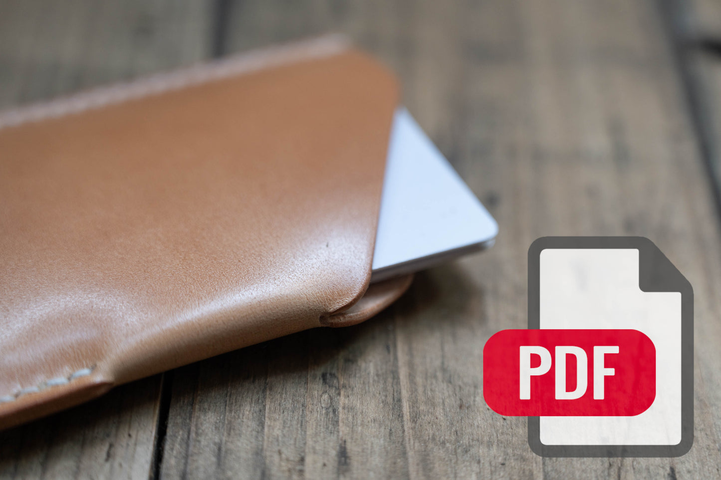 Leather Angled Cardholder Wallet PDF Template Set No.42 - Digital Leatherworking Pattern - A4 & Letter Size