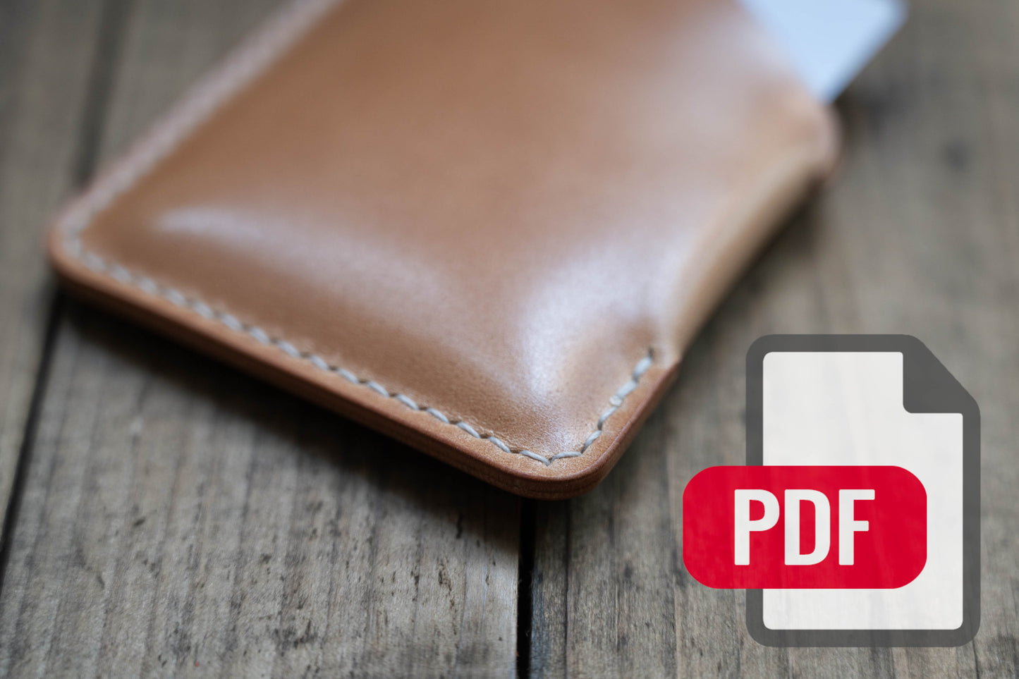 Leather Angled Cardholder Wallet PDF Template Set No.42 - Digital Leatherworking Pattern - A4 & Letter Size