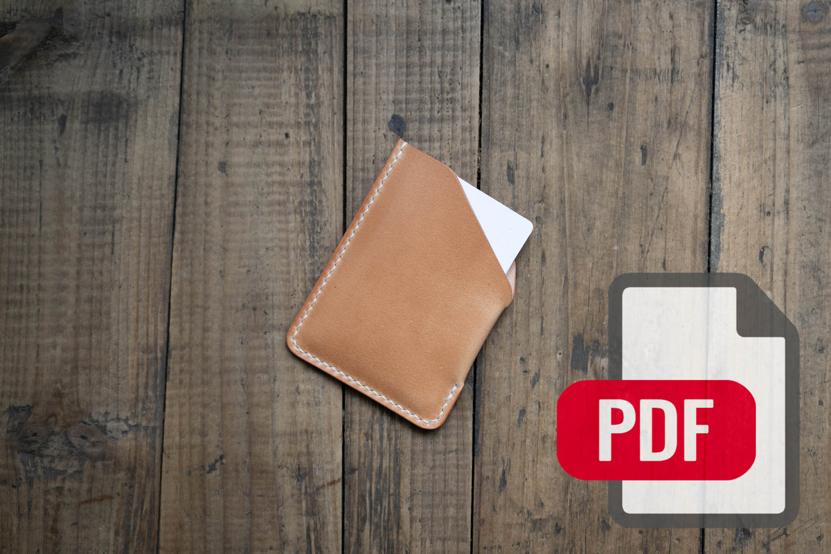 Leather Angled Cardholder Wallet PDF Template Set No.42 - Digital Leat ...
