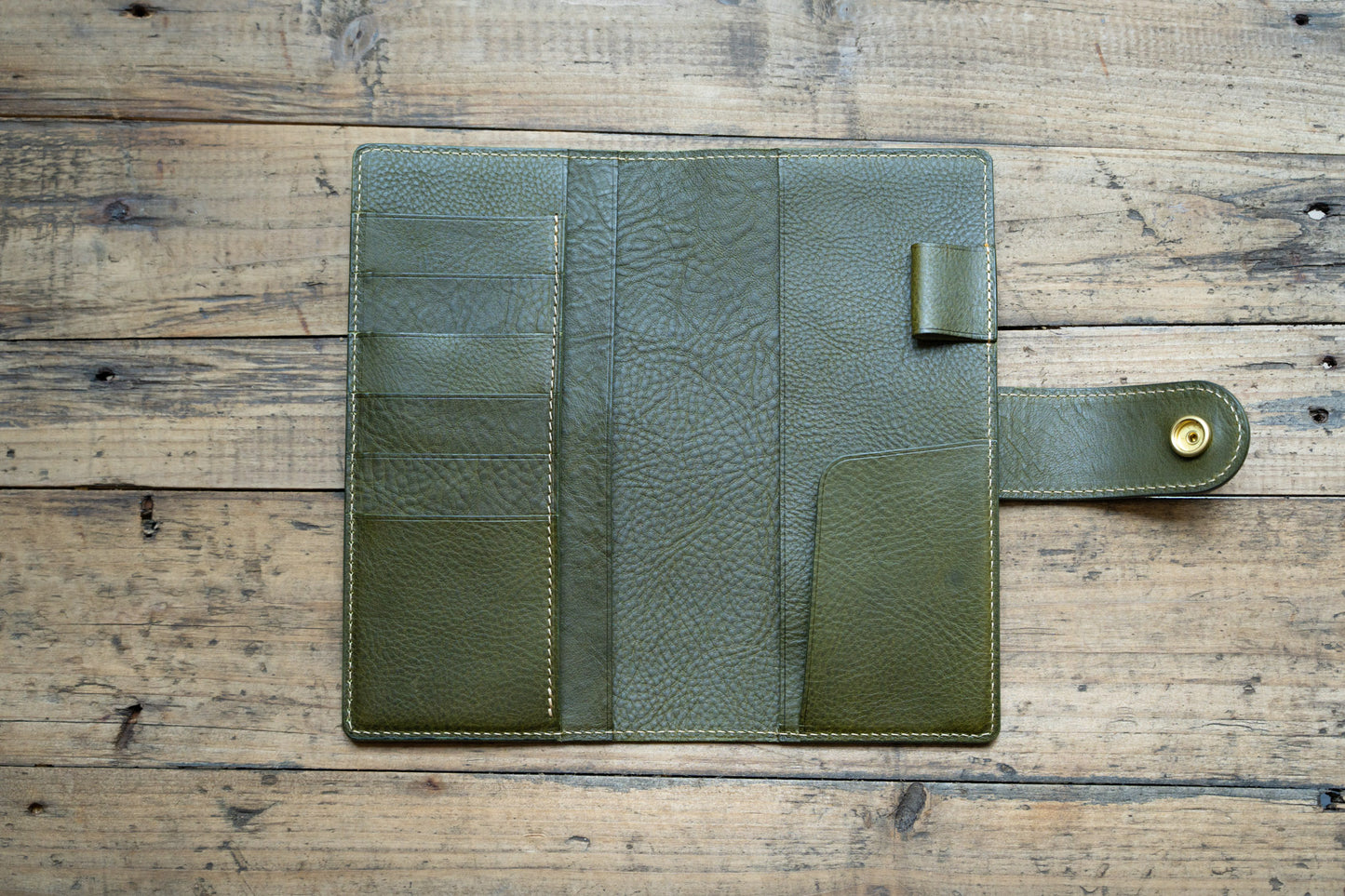 6 FARBEN - The Weeks Wallet aus genarbtem Leder