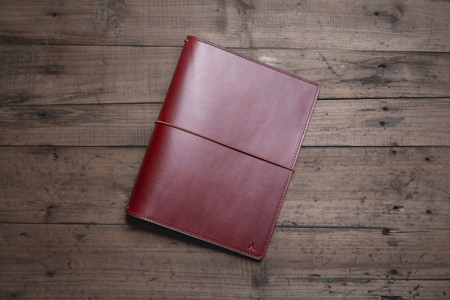 Stitched Buttero Leather Traveler's Notebook (No inserts included)