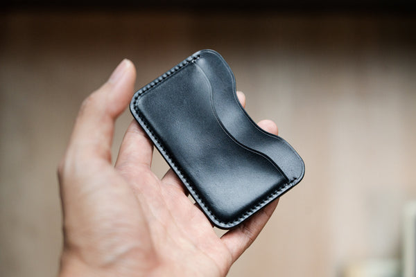 Shell Cordovan 3-Pocket Leather Card Wallet