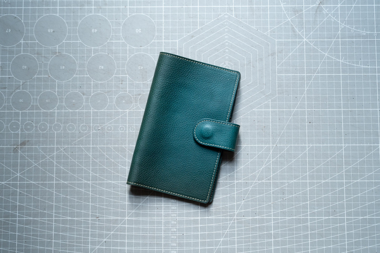 Clearance - Blue Pebbled Leather B6 Slim Folio Cover