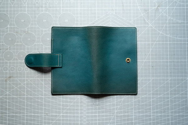 Clearance - Blue Pebbled Leather B6 Slim Folio Cover