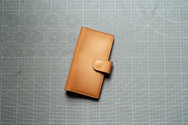 Clearance - Lined Natural Pebbled Leather Weeks Cover