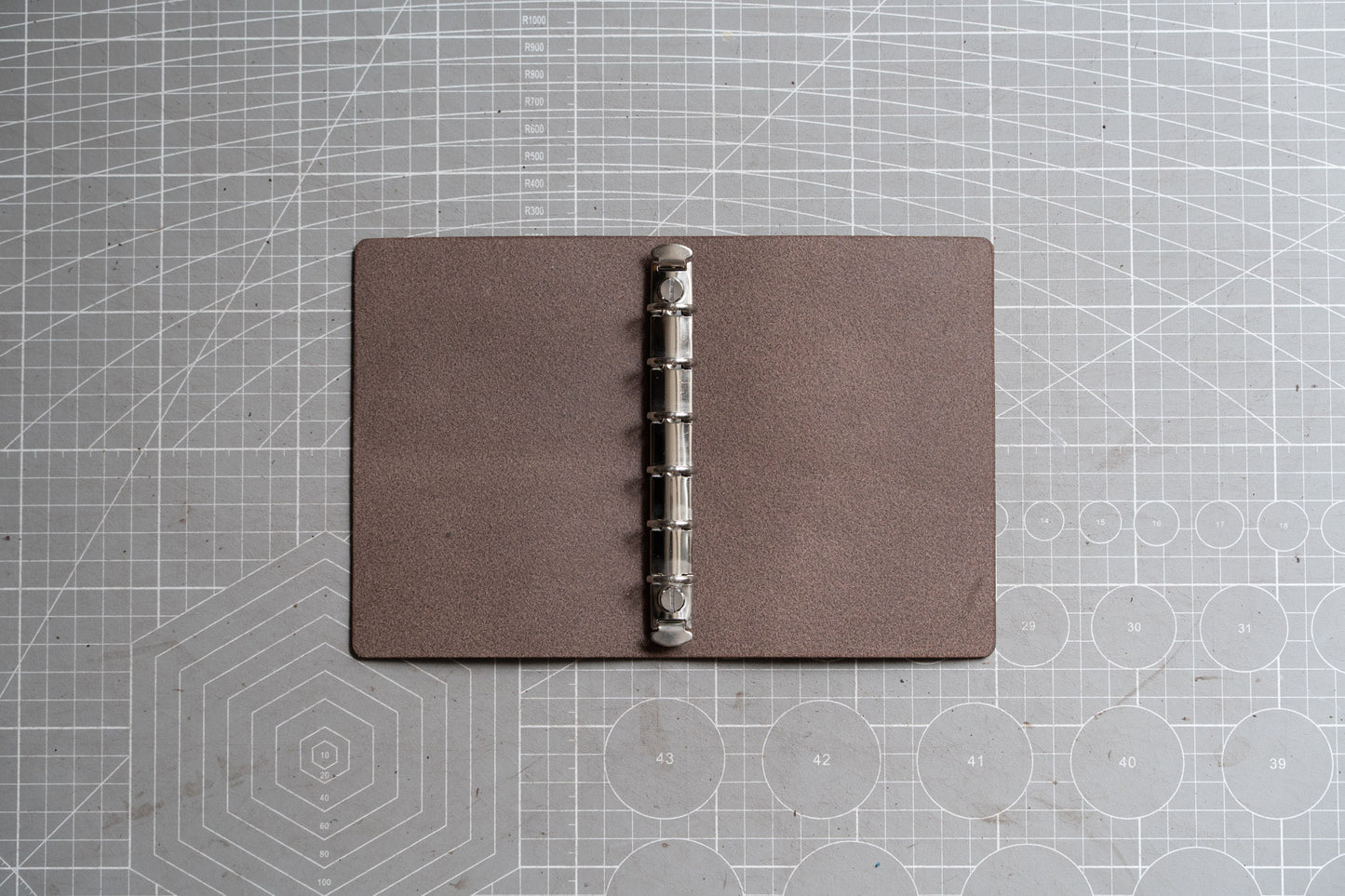Couverture de classeur en cuir naturel avec fermeture élastique pour Filofax