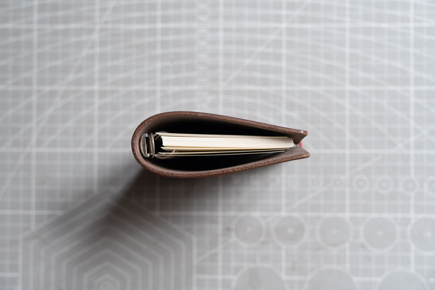 Couverture de classeur en cuir naturel avec fermeture élastique pour Filofax
