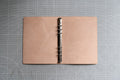 Buttero Leather Ring Binder Cover with Elastic Closure