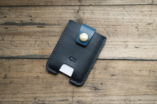 The Janus Wallet – Minimalist Buttero Leather Card Wallet with Detachable Brass Money Clip