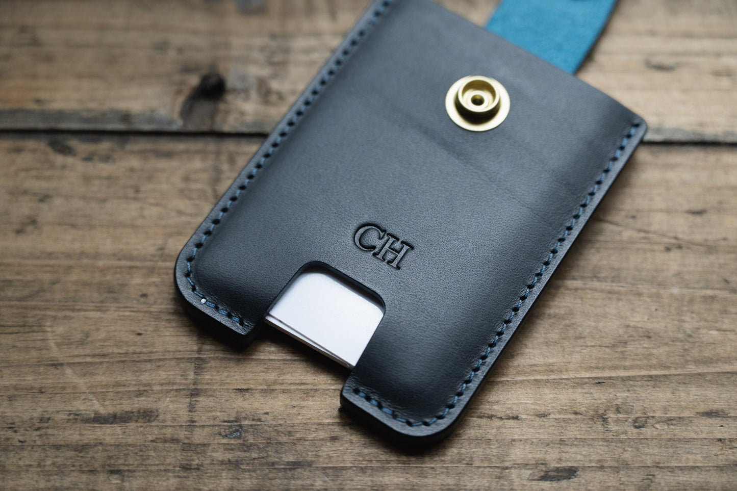 Portefeuille EDC et pince à billets en cuir Buttero