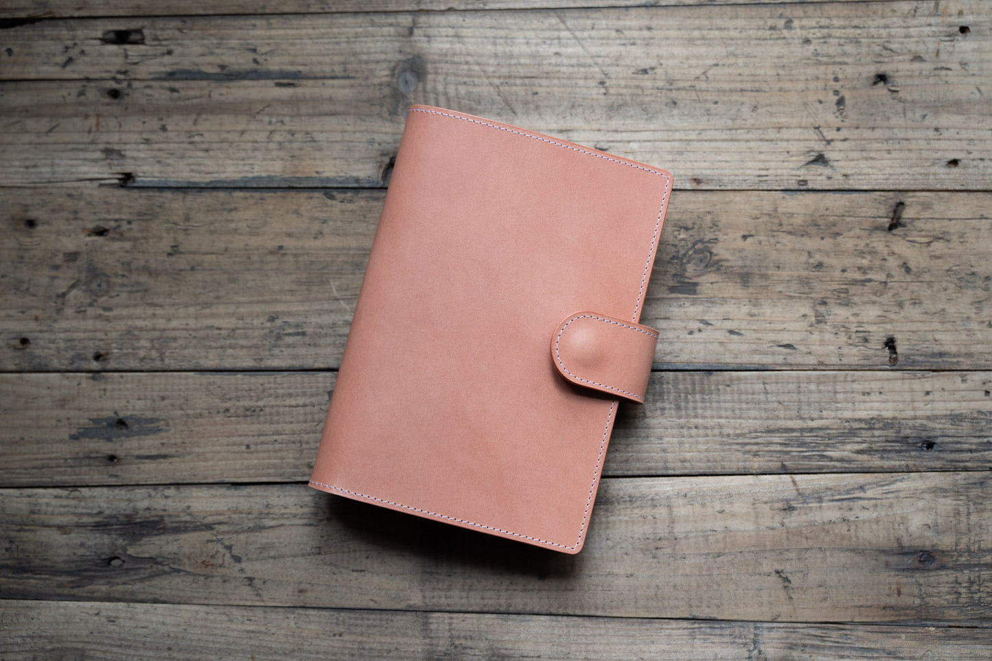 B6 Buttero Leather Strap Notebook Cover - Simple Layout