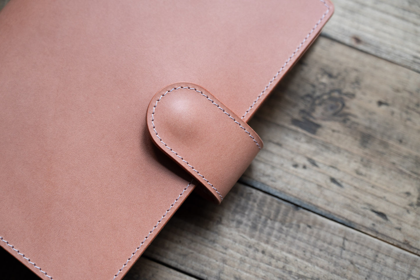B6 Buttero Leather Strap Notebook Cover - Simple Layout