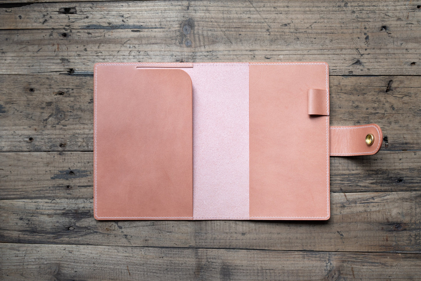 B6 Buttero Leather Strap Notebook Cover - Simple Layout