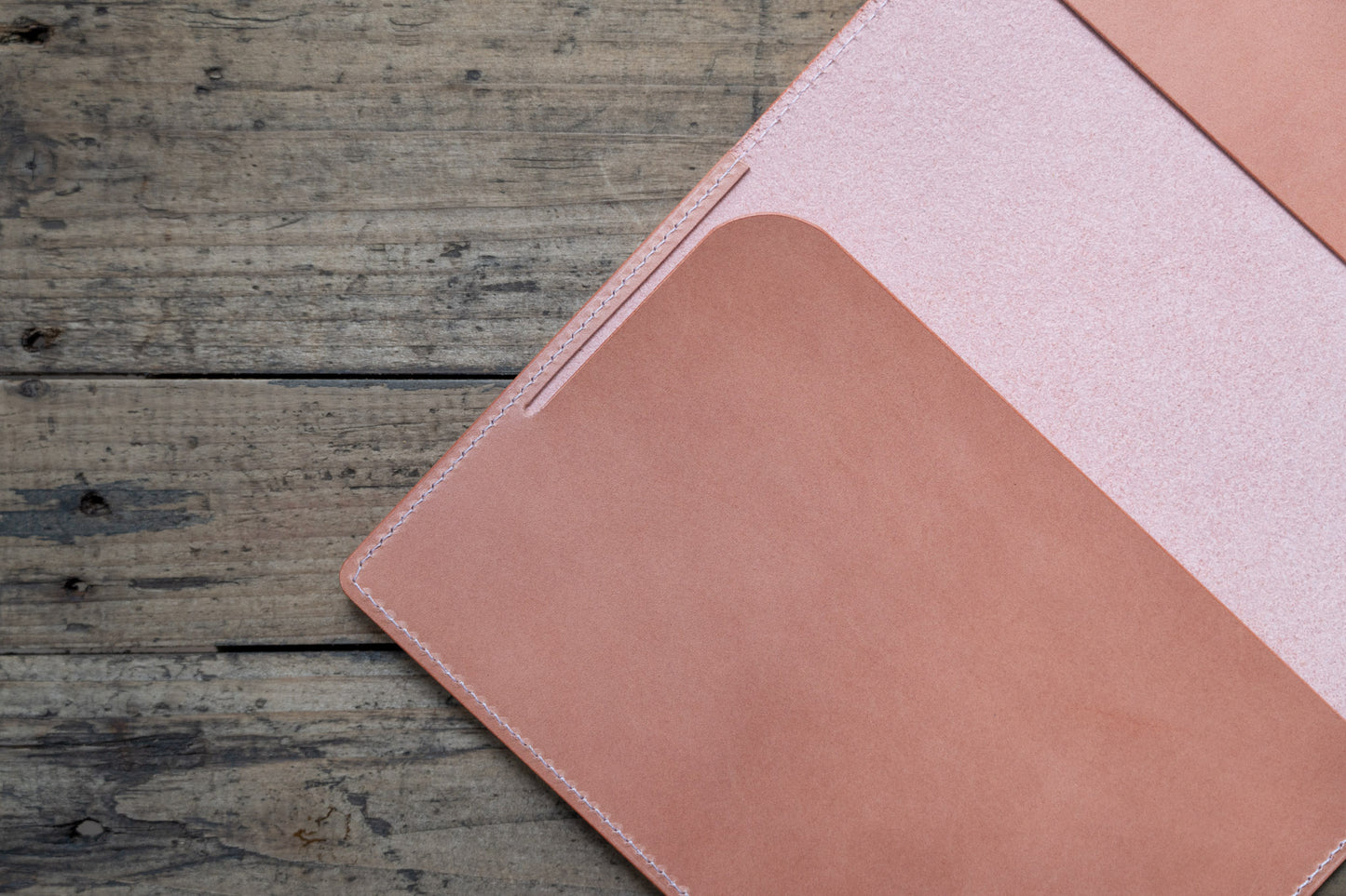 B6 Buttero Leather Strap Notebook Cover - Simple Layout