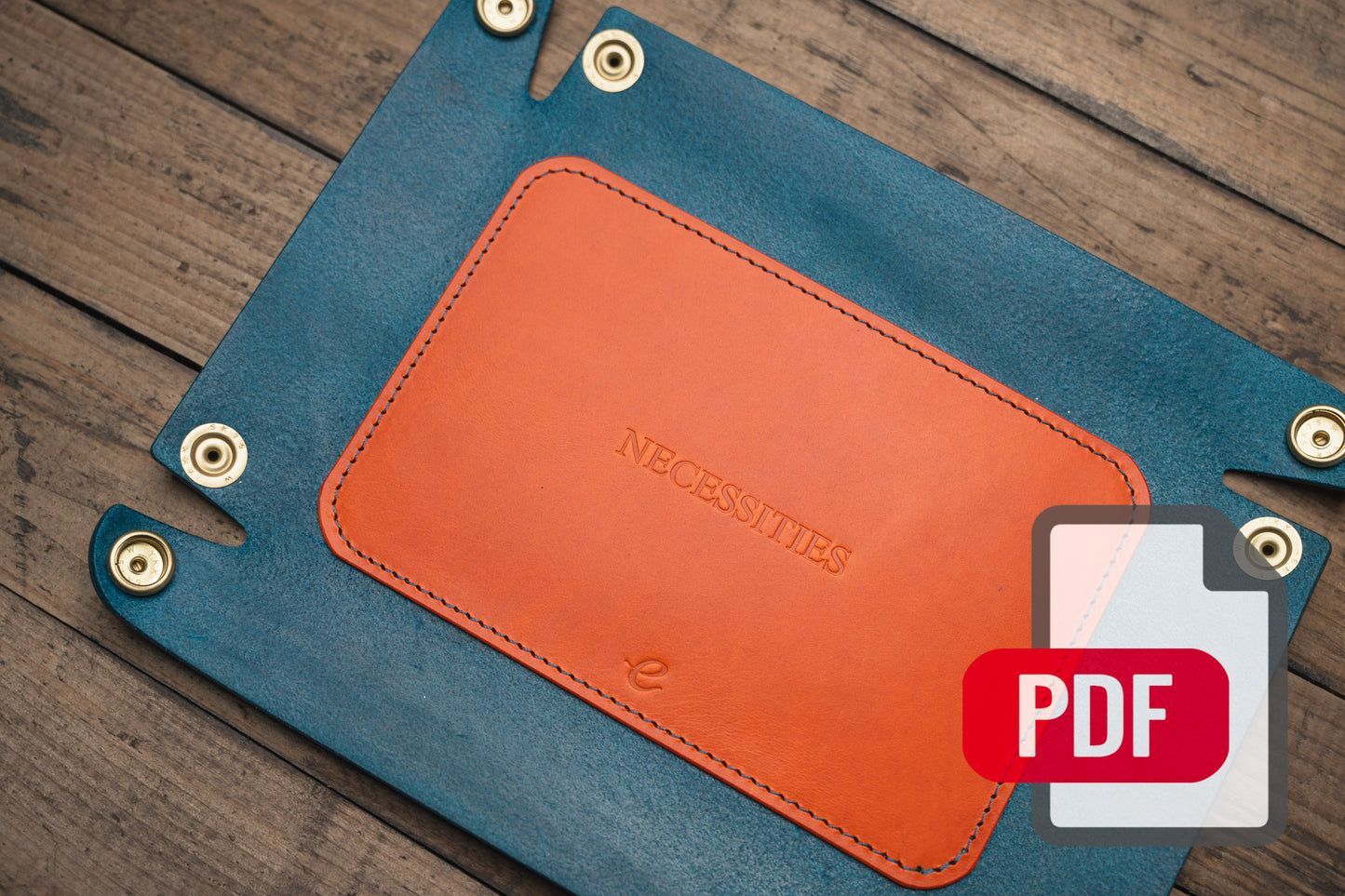 Lined Leather Catchall Tray PDF Template Set No.43 - Digital Leatherworking Pattern