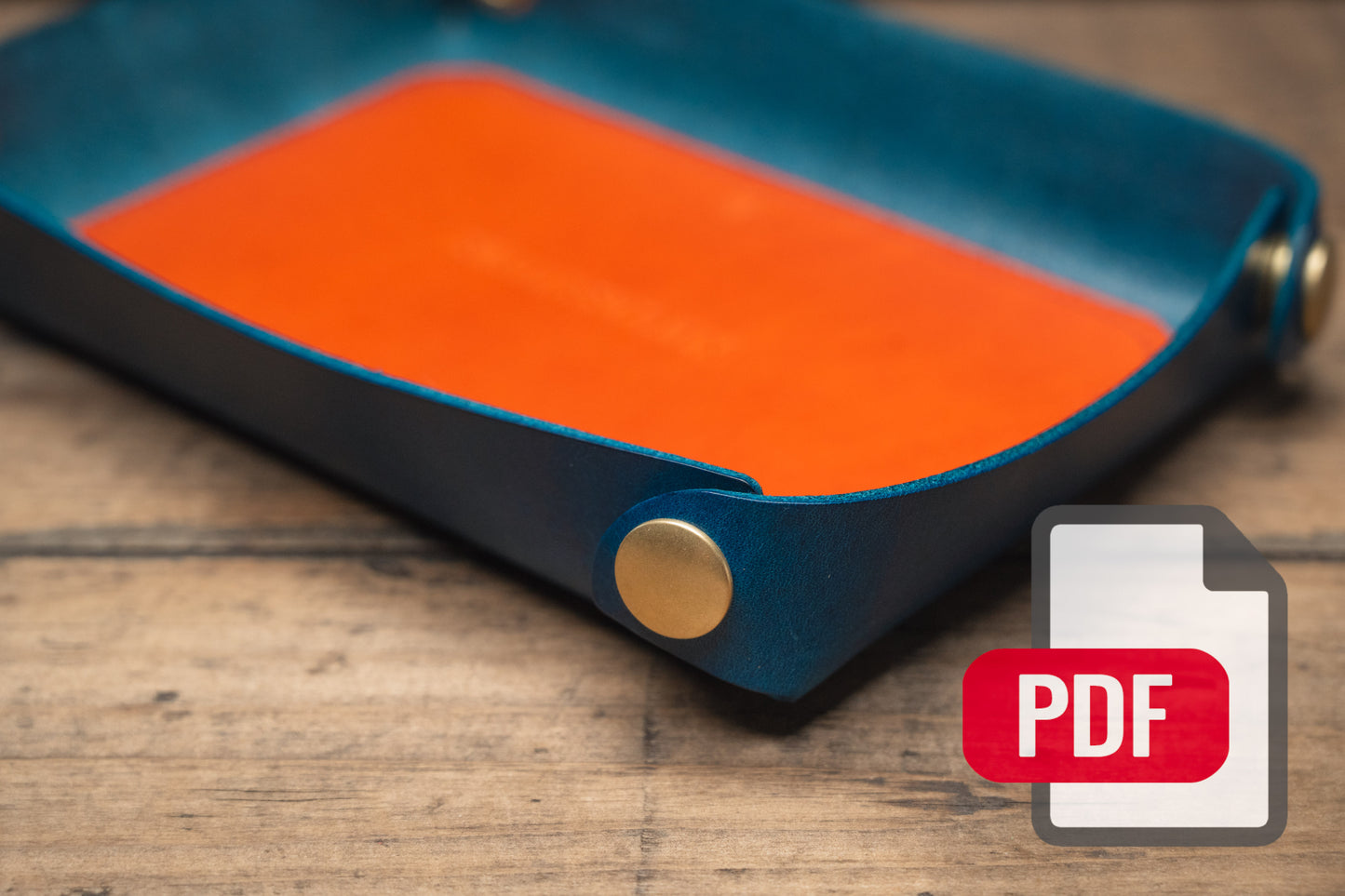 Lined Leather Catchall Tray PDF Template Set No.43 - Digital Leatherworking Pattern