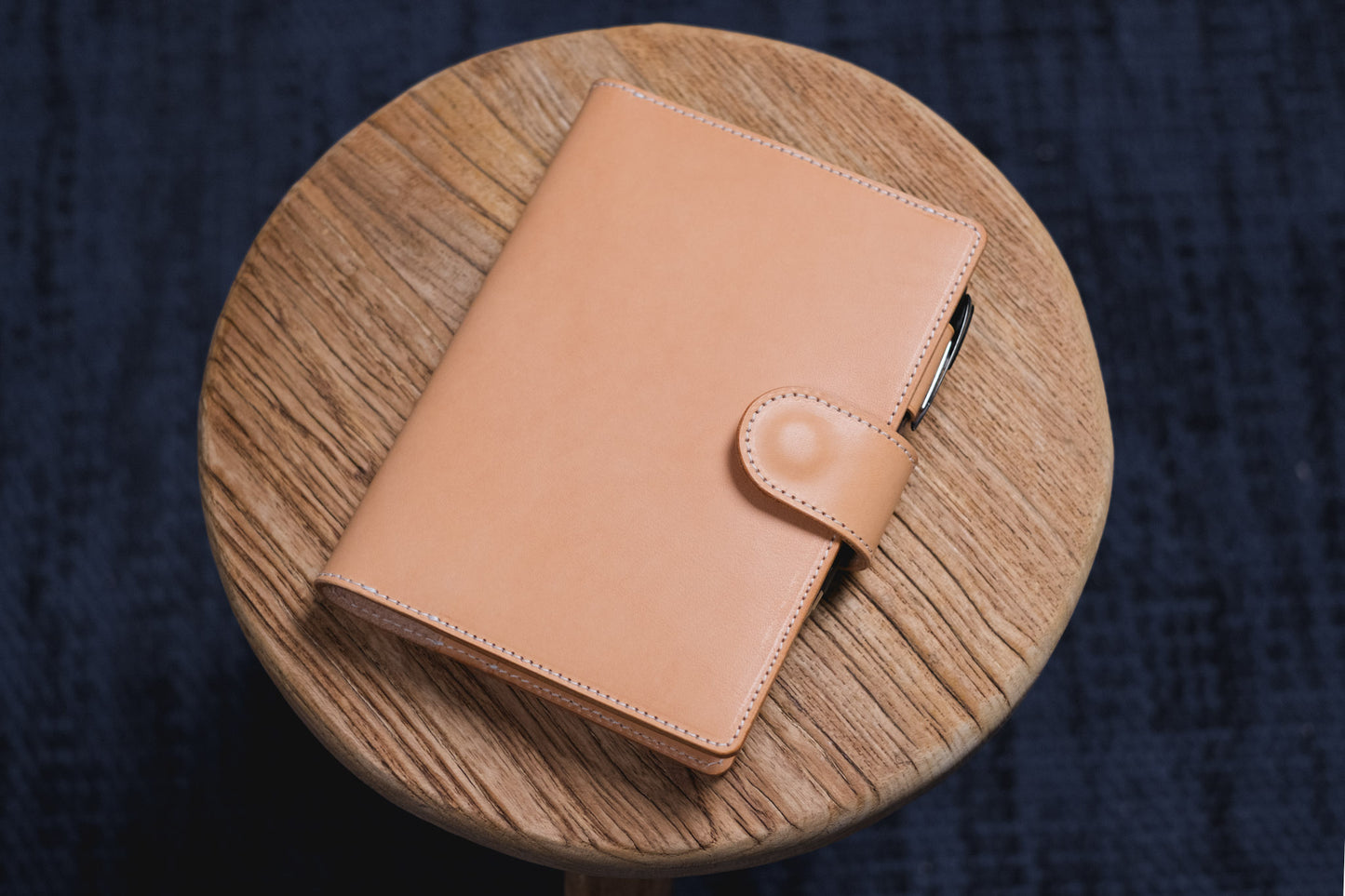 B6 Buttero Leather Strap Notebook Cover - Simple Layout