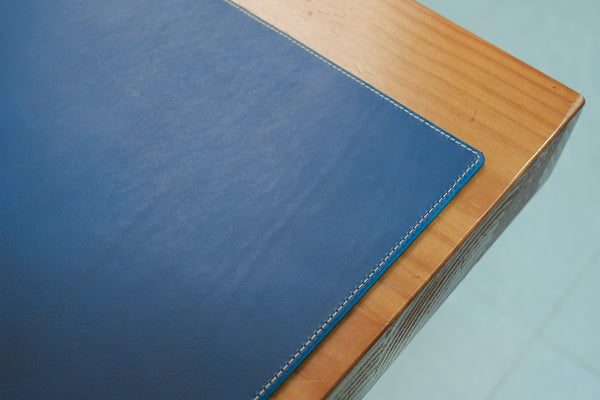 13 COULEURS - Bureau/clavier et tapis de souris en cuir Buttero cousu 
