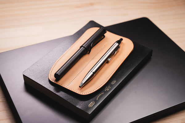 Double Buttero Leather Pen Sleeve | 13 Colors